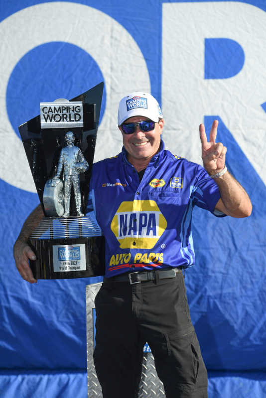 CAPPS CROWNED 2021 NHRA FUNNY CAR WORLD CHAMPION