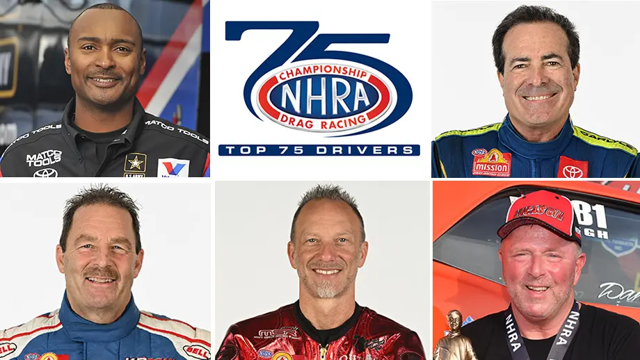 Top 75 Drivers NHRA