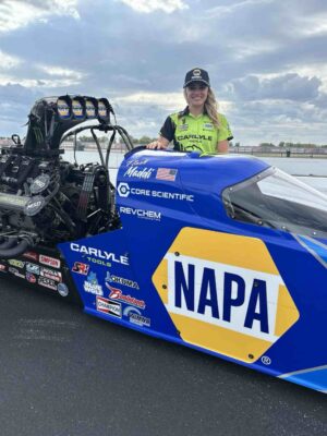 Napa dragster Maddi Driving